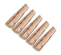 Garneck 5pcs Rustic Birch Wood Logs 22cm with Bark, Decorative Fireplace Logs for Garden Ornament, Outdoor Camping, BBQ Wood for Crafts and Patio Display