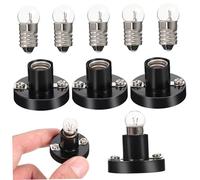 Garneck 5pcs Screw Bulb Holder and Bulb Physics Lab Equipment Lamp Socket for Electricity Teaching Circuit Experiment Kit