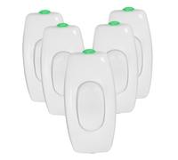 Garneck 5pcs White Inline Cord Switch for Bedside Lamp Compact Single Control Push Button Electrical Light Switch Space-saving Small for Desk Lamp Use