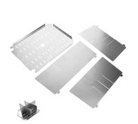 Garneck 6 Grid Slow Cooker Accessory Hot Pot Cooking Pot Divider Stainless Steel Partition Panel Flavor Separation Device