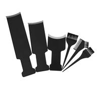 Garneck 6 Pcs Hair Dye Kit Hair Coloring Tools Plastic Easy Application Simple Design Black