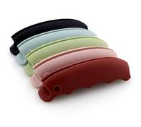 Garneck 6 Pcs Silicone Grocery Bag Silicone Holder with Fish Shape Design, Reduces Hand and Prevents Hand Sliding, for Grocery Shopping and Gifting, Small Size 9x2.3x2.5cm Random Color