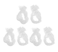 Garneck 6 Rolls Cotton Meat Netting for Cooking Heat Resistant Butcher String Sausage Net Elastic Ham Net Mesh for Pork Beef Chicken Roasting Bulk Kitchen Twine for Home and Professional