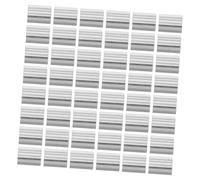 Garneck 60PCS Aluminum Crimping Loop Sleeves Double Ferrule Wire Rope Aluminum Sleeves Cable Ferrules Compact Design for Tight Spaces Preventing Slippage Heavy Duty Cable Wire Crimps