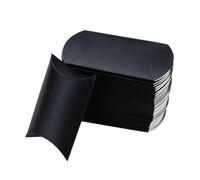 Garneck 60pcs Kraft Paper Pillow Boxes with Black Jute Rope, Party Favor Candy Containers, Wrapping Supplies for Wedding and Home Use