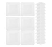 Garneck 60pcs Reusable Lab Weighing Boats Plastic Square Weighing Dishes for Powder and Liquid Measurement Lightweight Lab Weight Pans Compatible with Scales