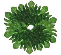 Garneck 60pcs Tropical Leaves Cupcake Decorations Palm Leaves Toppers for Jungle Theme Birthday Parties Edible Cake Decor for Any Occasion