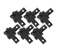 Garneck 6pcs Aluminum Extrusion End Corner Bracket Connector with Screws for Groove European Profile Black Anodized Wear-Resistant Aluminum Hardware for Series Frames