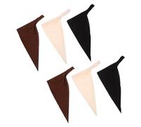 Garneck 6pcs Bohemian Head Scarf Elastic Triangle Scarf Plain Bandanas for Women Cotton Hair Kerchief Solid Slip Bohemian Headband for Beach Casual Wear