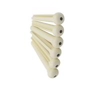 Garneck 6Pcs Brass and Plastic Acoustic Guitar Bridge Pins for String Retention and Secure Tuning - Standard Size Sturdy Replacement Parts for Folk and Classical Guitarists