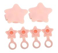 Garneck 6pcs Cartoon Star Bathtub Stopper Premium Silicone Bath Drain Plug for Sink and Tub Shower Bath Accessories Reliable Water Seal Replacement Gasket