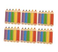 Garneck 6Pcs Colorful Pencil Brooch for Women Mini Cartoon Pins for Backpacks and Coats Unique Alloy Lapel Pins with Bright Colors Stylish and Delicate Fashion Accessories