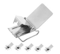 Garneck 6pcs Heavy Duty Rug Hangers for Walls Silver Carpet Grippers Clips for Drapery Hooks Display for Blankets Textile Artwork Indoor and Semi Outdoor Use Easy Installation
