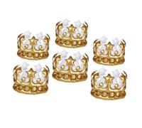Garneck 6Pcs Inflatable Birthday Crowns Multipurpose PVC Party Crown Decorations for Photo Props and Fancy Dress Lightweight Comfortable Headwear for Carnival and Celebration