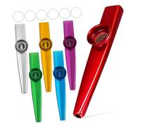 Garneck 6pcs Kazoo Boys and Girls Musical Instruments Metal Kazoos for Adults Boys and Girls