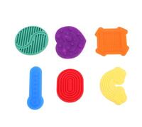 Garneck 6pcs Kids Sensory Worry Stones Soft Silicone Fidget Toys for Stress Relief Calming Play at Home and School Unique Texture for Quiet Fidgeting