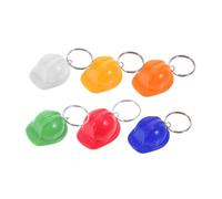 Garneck 6pcs Mini Hard Hat Keychain for Construction Themed Parties Key Rings for Goodie Bags Unique Party Favors for Professionals Lightweight Convenient Accessories