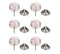 Garneck 6pcs No Sew Button Fasteners for Clothes with Decorative Pearl Design, Plastic Stainless Steel Material, Easy to Match Collar Pins Suitable for Casual Occasions and Banquet Wear
