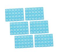 Garneck 6Pcs Non Slip Bathroom Mat Hollow out Cage Mats for Little Pets Durable Foot Pads for Rabbit and Hamster Cages Easy to Clean and Floors