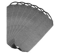 Garneck 6pcs Nylon Exfoliating Body Scrubber for Men - Deep Cleansing Back Scrubber Towel with Long Strap, Washable Shower Exfoliating Towel for Home Use, Dark Grey