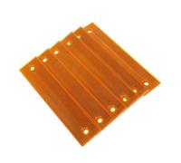 Garneck 6pcs Orange Reflective Road Markers High Visibility Trail Marking Reflectors for Driveway Parking Posts Weather-resistant Panels for Road Safety and Slow Vehicle Warning