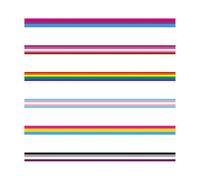 Garneck 6pcs Rainbow Ribbon Assorted Colour Polyester Craft Making Ribbon for Sewing Project and Wedding Party Decoration Safe and Practical Bow Making Random Color