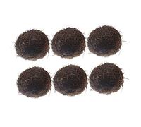 Garneck 6pcs Rattan Bird Nest Decor Natural Lifelike Artificial Birdhouses for Garden Wedding Kindergarten Photography Props