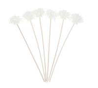 Garneck 6Pcs Rattan Diffuser Sticks with Realistic Artificial Chrysanthemum Flowers for Home Fragrance Continuous Aroma Release for Weddings and Retail Displays