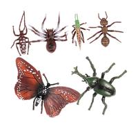 Garneck 6Pcs Realistic Insect Educational Plaything for Household Learning for Bug Exploration and Imaginative Play
