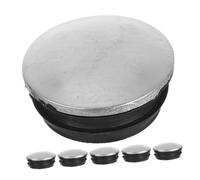 Garneck 6pcs Rubber Fence Post Caps for Porch Poles Easy Installation Protective Toppers with Sleek Design for Highway and Garden Fencing Weather-resistant Covers