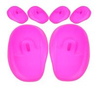 Garneck 6pcs Silicone Ear Covers for Hair Dyeing Coloring Reusable Hairdressing Earmuffs with Fit for Salon Home Use