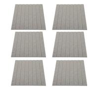 Garneck 6pcs Sound Absorbing Wall Art Felt Board 30x30cm Beige Felt Message Strip with Self Adhesive Peel and Stick for Minimizing Midhigh Frequency Noise in Entryway and Home Study