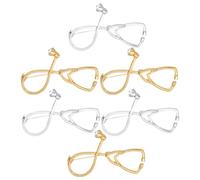 Garneck 6pcs Stethoscope Alloy Brooch Pins for Graduation Period Unique Graduation Themed Design Lapel Pins for Students to Fix Academic Dress Bags Hats