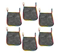 Garneck 6Pcs Stroller Organizer Bag for Diapers Mesh Design for Efficient Storage Compatible with Strollers for Parents The Go Rainbow Edge