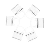 Garneck 6pcs Transparent Roller Shades Handle Clips Cordless Blind Curtain Fixing Clamp Easy Installation for Window Blinds Without Drilling