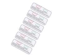 Garneck 6pcs UV Light Intensity Indicator Cards Testing Sensor PVC Material Use UV Bulb and LED Reading for Laboratory Factory Use