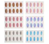 Garneck 6pcs Waterproof Temporary Eyeshadow Stickers Gradient Eye Makeup for Women and, Sweat-Resistant Party and Cosplay Decoration Accessories