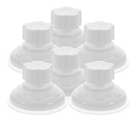 Garneck 6pcs White Large Suction Cups 5.8cm for Bird Window Perch, Turtle Perch, Fish Tank Accessories - Strong Reusable Vacuum Sucker for Terrarium Bowls and Aquatic Pets