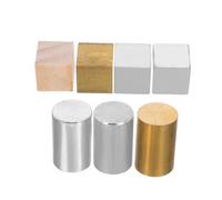 Garneck 7pcs Density Cube Set Copper Iron Aluminum Metal Blocks for Science Education Precision Teaching Tool Portable for Lab Experiments Physics Learning and Exploration
