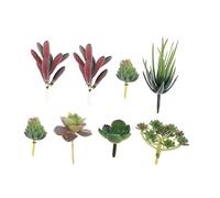 Garneck 8 Pcs Artificial Succulents Plant Adornments DIY Flower Arrangement Supplies Decorative Faux Succulent Picks for Home Office Kitchen Bookshelf Greenery Decor