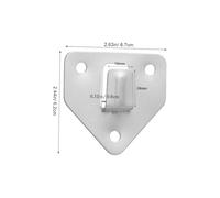 Garneck 8 Pcs Wall Hook Bracket Indoor Tags Extinguisher Heavy Hooks Wall Mounted Home Outdoor Mountable Kitchen Apartment J Holder Duty Fire-Fighting Equipment Bracket Silver Iron