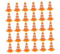 Garneck 80pcs Mini Traffic Cones Plastic Road Signs for Educational Play Construction Realistic Traffic Scene Props for Sand Table Engineering and Cognitive Learning