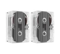 Garneck 8Pcs 60-Minute Blank Audio Cassette Tapes, Standard Empty Recording Cassettes for Music, Speech, Language Learning, and Playback Use, Portable Vintage Audio Tapes for Versatile