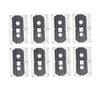 Garneck 8pcs Blank Audio Cassettes for Recording Empty Cassette Tapes for Music and Speech for Diy Retro Party and Teaching