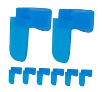 Garneck 8pcs Blue Silicone Clarinet Thumb Rest Pads, Finger Supports for Clarinet and Oboe, Sturdy Thumb Finger Covers for Improved Comfort in Woodwind Playing