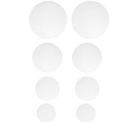 Garneck 8pcs Borosilicate Watch Glass Beaker Covers for Chemistry Laboratory Use High Chemical Durability Evaporation Tray with Smooth Surface Compact Design in Multiple