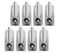 Garneck 8pcs Double End Snare Drum Lugs Replacement Parts with Dual Hole Design Metal Drum Hardware Accessories and Suitable for Live Shows and Performances