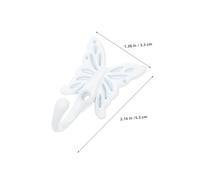Garneck 8pcs Heavy Duty Zinc Alloy Butterfly Closet Hooks Retro European Style Single Coat Hangers for Cabinets Compact Metal Wall Mount Hooks for Towels Hats Clothes Storage