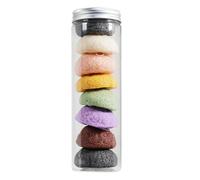 Garneck 8pcs Natural Konjak Facial Sponge Puff for Gentle Exfoliating and Comfortable Skin Cleansing, Removes Dirt and Oil, for Daily Skincare Routine