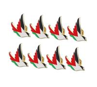 Garneck 8pcs Palestine Bird Brooch Pins Zinc Alloy Durable Metal Lapel Pins for Clothing Decoration Women Accessories Compact Clothes Symbolizing Heritage